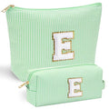 Initial Makeup Bag for Women (Green / E)