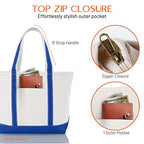 Medium Classic Canvas Tote Bag for Women (Royal Blue)