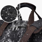 60L Canvas Duffle Bag for Men (Black / 60L)