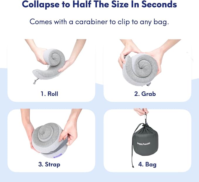 C CUSHION LAB Travel Pillow, Award-Winning Patented Ergonomic Design - Image 5