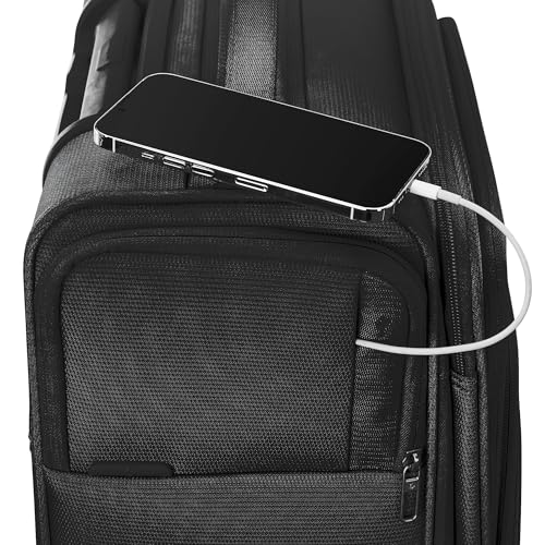 UpLIFT Lightweight Large Checked Softside 3 (3-Piece Set (CO/MD/LG) / Black)