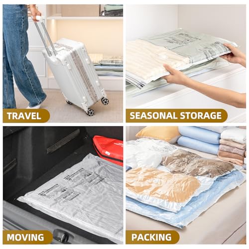 4 Pack Vacuum Storage Bags (4 Jumbo)