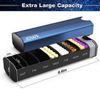 Extra Large Pill Organizer 7 Day (Blue)