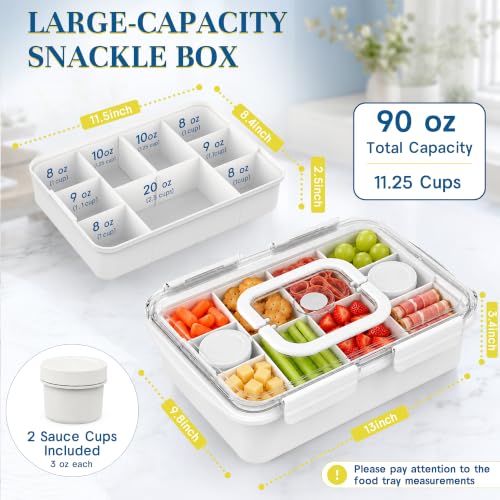 Ultimate Snackle Box Container with Ice Pack & Insulated Bag