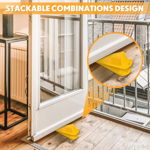 2 Pcs Jumbo Door Stoppers Heavy Duty Rubber Doorstop