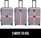 GORILLA GRIP Heavy Duty 4 Pack Adjustable Luggage Straps - Image 6