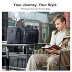 Large Canvas Duffle Bag for Travel (Dark Grey / 70L)