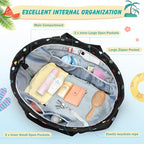 Extra Large Beach Bags for Women (Color Wave Point)