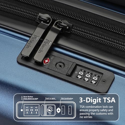 2 Piece Hardshell Suitcases Set 20 (Blue / 2-Piece Set (20/28))