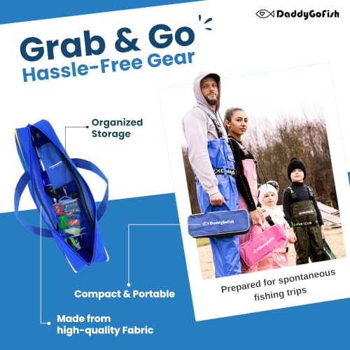 Kids Fishing Pole For Boys (Blue (Complete Set) / 4ft)