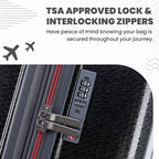 Traverse 20 Inch Carry On Expandable Hardside Upright Suitcase with 360° Spinner Wheels (Charcoal / Carry-On)