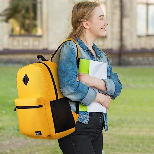 Unisex School Backpack (15.6 inch / Orange)