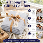 King Size Weighted Blanket for Adults 25lbs (05-light Grey / 80" x 87" | 25lbs)