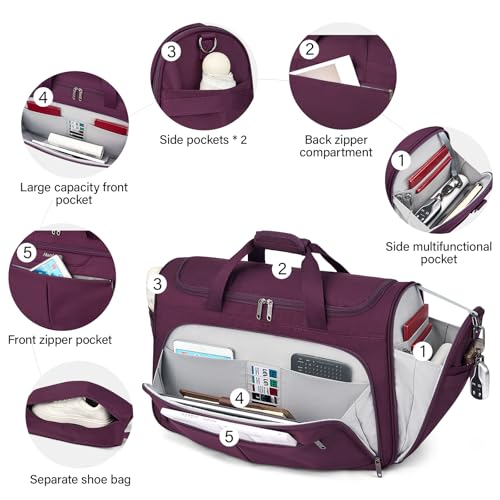Carry On luggage Bags for Travel (Purple / Ultra Carry-On)