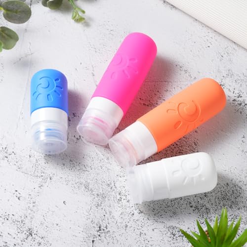 18 Pack travel Bottles for Toiletries (Multicolored D)