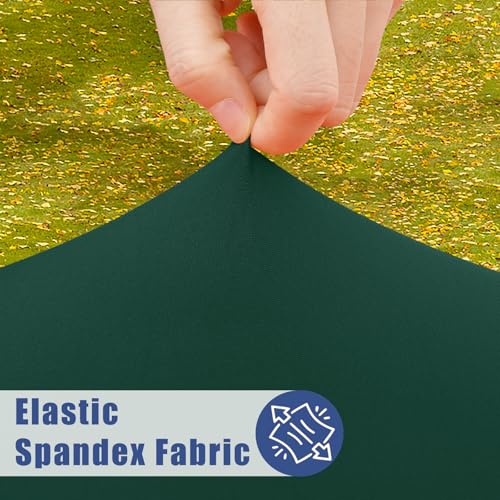 2 Pack Rectangle Spandex Fitted Table Cloth (Hunter Green / 48" x 30" (Rectangular))