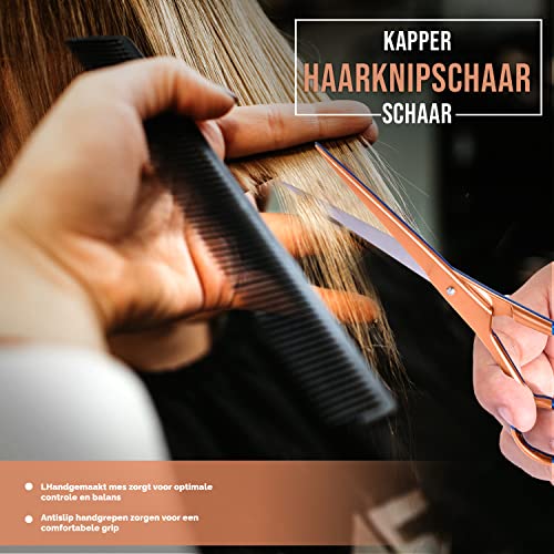 Hair Cutting and Hairdressing Scissors 6.5 Inch (6.5 Inch (Pack of 1) / Rose Gold)