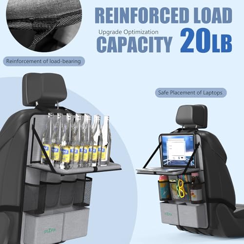 Car Backseat Organizer with Tablet Holder (Gray / 2pack)