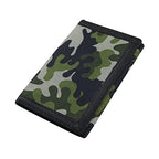 RFID Blocking Canvas Wallet for Men and Women (Camo Green)