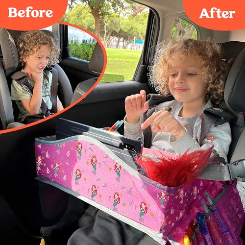 Kids Travel Tray for Car (1-pack Mermaid)