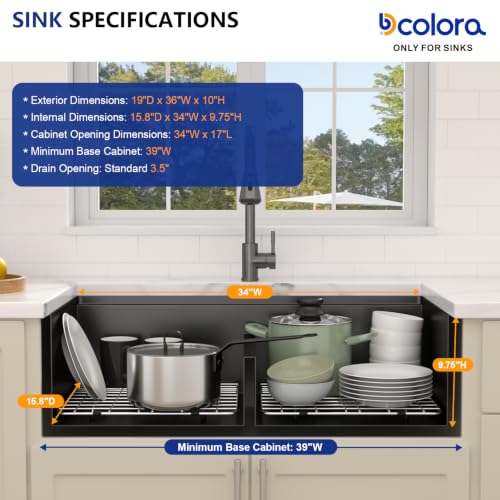 36"x19" Matte Black Undermount Double Bowl Workstation Kitchen Sink (Matte Black / 36" (50/50))