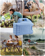 3.5 Gallon Water Jug with Rechargeable Touch Pump (Blue / 3.5 Gal)