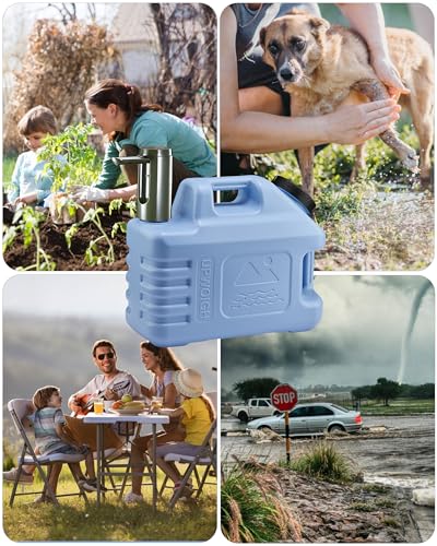 3.5 Gallon Water Jug with Rechargeable Touch Pump (Blue / 3.5 Gal)