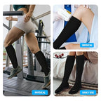 Extra Thick Wide Calf Compression Socks for Women&Men Plus Size 20 (2 Pairs-black / X-Large)
