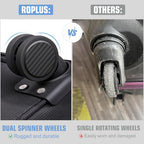 Softside Expandable Luggage with 4 Spinner Wheels (Black / 25-Inch)