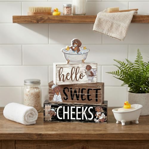 Tiered Tray Decor Set (Dachshund)