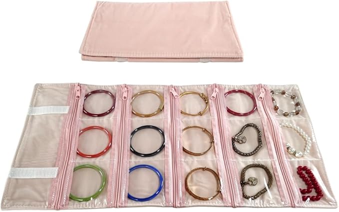 Travel Jewelry Roll Bag Portable Organizer Pouch - Image 5