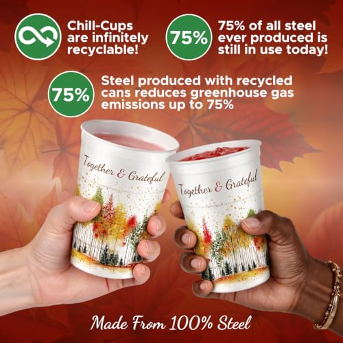 16 oz. Reusable Party Cups Together & Grateful (Together & Grateful / 12 Count)