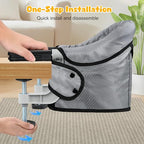 Hook On High Chair with Tray (Table Clamping Chair / Grey with Tray)