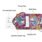 Luggage Tags Privacy Cover ID Label for Travel Bag Suitcase (Peacock Flower)