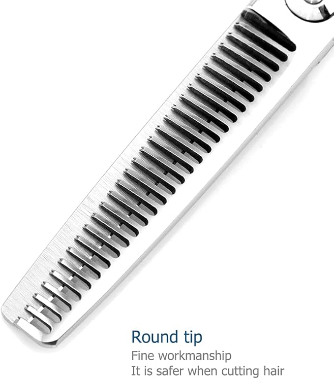 Hair Thinning Shears 5.5 Inch Thinning Scissors for Women Professional Barber Hair Thinning Scissors Barber Shears 28 Teeth Rose handle KINSARO for Hairdresser Barbershop or Home Use
