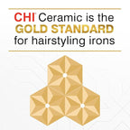 CHI Original Digital Ceramic Hair Straightener 1", Hairstyling Iron, Delivers Shiny Smooth Results, Even Heat for Less Damage, Midnight Matte Black