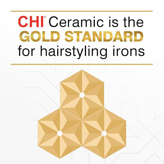 CHI Original Digital Ceramic Hair Straightener 1", Hairstyling Iron, Delivers Shiny Smooth Results, Even Heat for Less Damage, Midnight Matte Black