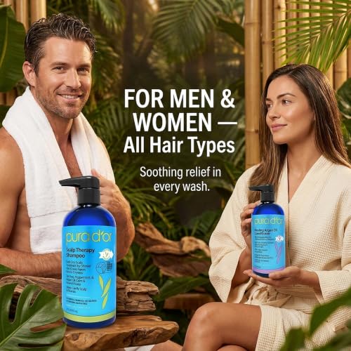 Scalp Therapy Shampoo & Conditioner Set for Dryness (16 Fl Oz (Pack 2))
