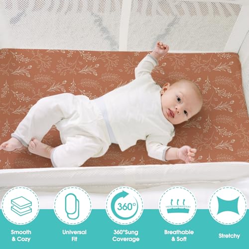 Pack n Play Sheets (Fox&foliage / 38X26 Inch)