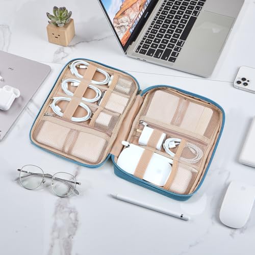 Travel Cord Organizer (Single Layer / Lake-Blue)