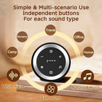 Portable Sound Machine White Noise Machine for Baby Kids Adults Sleeping with 32 Soothing Sounds 32 Volume Levels Brown Noise Machine with 4 Timer Memory Funtion for Travel Office Privacy (Black)
