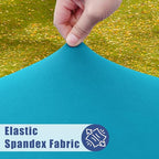 2 Pack Rectangle Spandex Fitted Table Cloth (Teal / 48" x 30" (Rectangular))