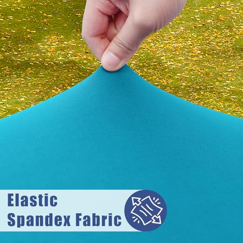 2 Pack Rectangle Spandex Fitted Table Cloth (Teal / 60" x 36" (Rectangular))