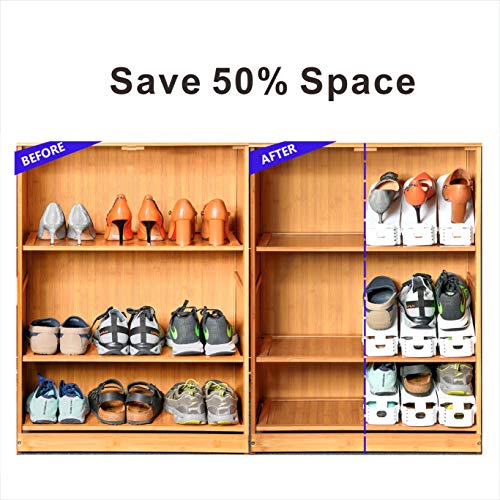 20 Pack Adjustable 50% Space (20PCS / White)