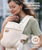 PureHug Baby Carrier (Air Mesh-Almond / Regular Fit (25"-50" Waist))