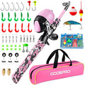 Kids Fishing Pole (Camo Pink / 4.92 ft)