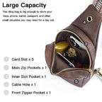 Crossbody Bags for Women PU Leather Cross Body Sling Bag for Woman Travel Coffee (2-coffee)