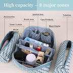 Travel Makeup Bags for Women (08-A-Blue)