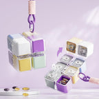 Daily Pill Organizer with 8 Compartments (Multi-color)
