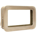 Clear Makeup Bag Small, TSA Approved Portable Toiletry Bag by FFpaw